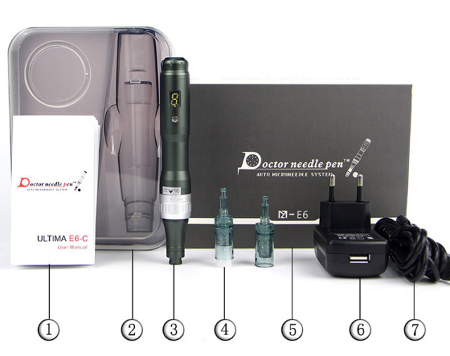 Pro pen Digital Display 6 Speeds Derma pen With Exclusive Needle Cartridges For Mts