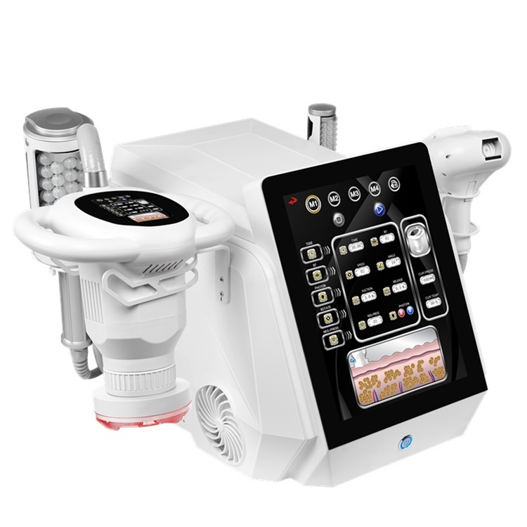 4 in 1 Face lifting Body Weight loss Slimming Machine For Rotary Negative Pressure RF And Inner ball rollr
