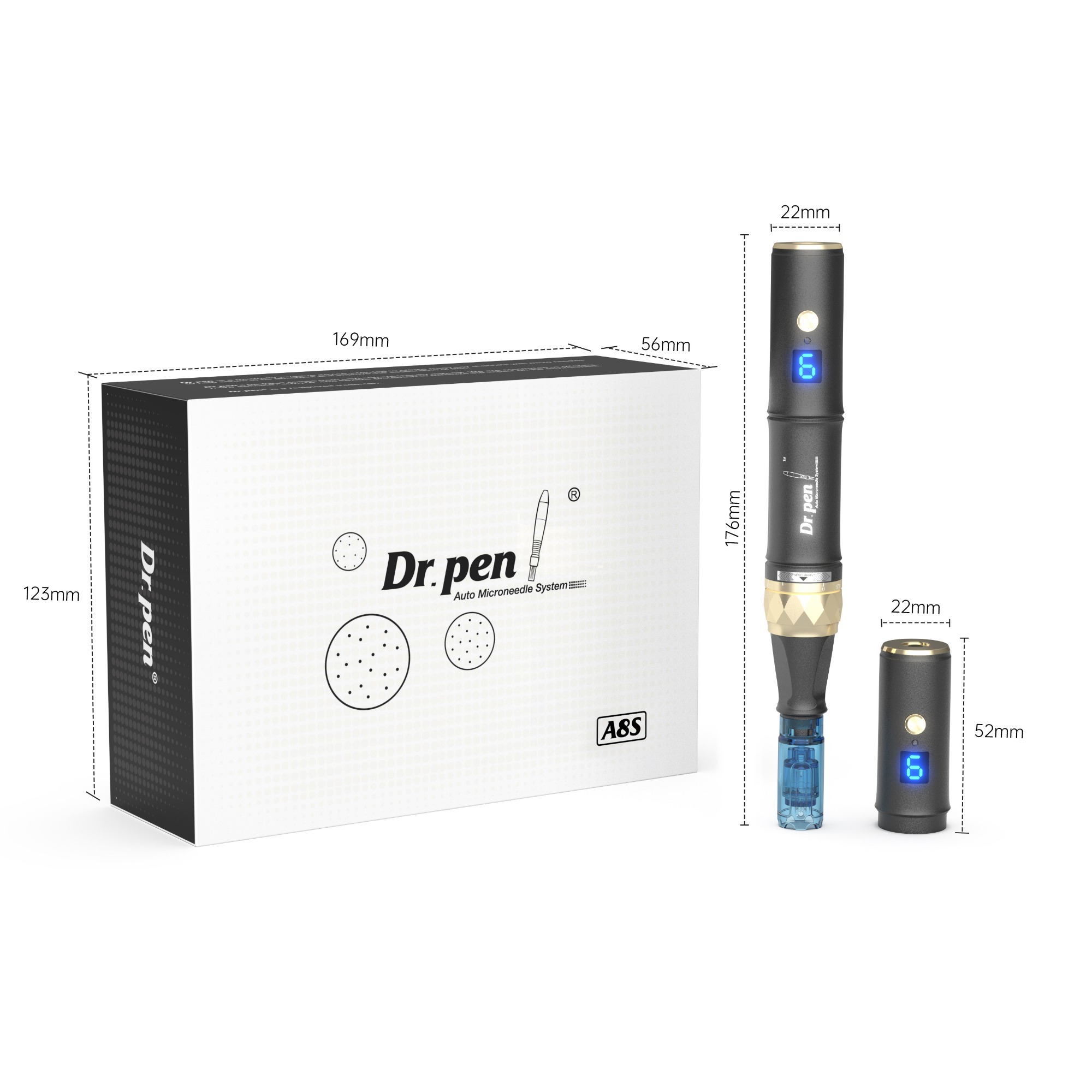 Dr.pen A8S Wireless Microneedle Therapy System Derma Pen