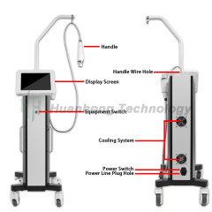 Vertical Fractional RF Microneedle Beauty Machine For Stretch Marks And Wrinkle Removal
