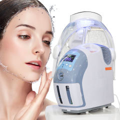3 In 1 Led Dome Facial Oxygenated Machine H2o2 Hyperbaric Whitening Jet Peel Hydra Oxygen Facial Machine