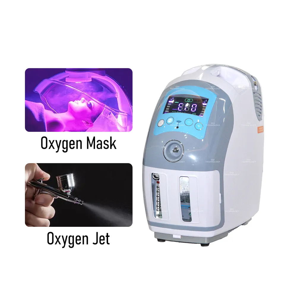 3 In 1 Led Dome Facial Oxygenated Machine H2o2 Hyperbaric Whitening Jet Peel Hydra Oxygen Facial Machine