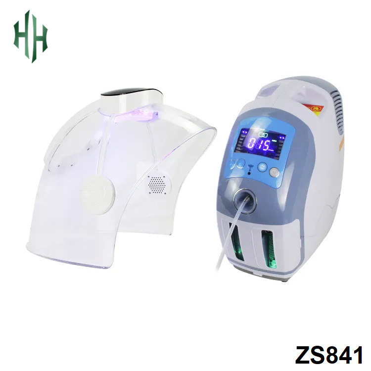 3 In 1 Led Dome Facial Oxygenated Machine H2o2 Hyperbaric Whitening Jet Peel Hydra Oxygen Facial Machine