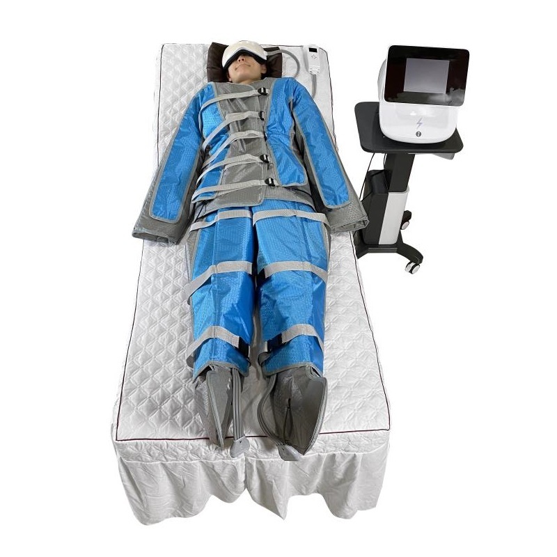24 Airbags Pressoterapia Air Pressure Full Body Arm Leg Lymphatic Drainage Massage Machine Body Slimming Pressotherapy