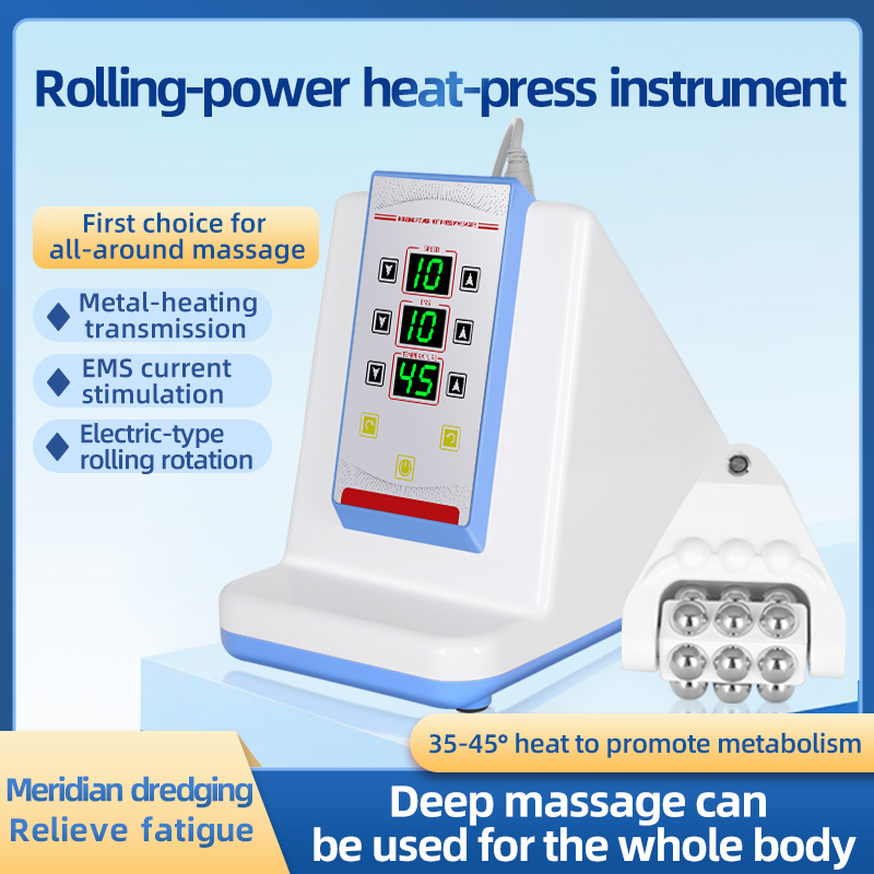Newest Body Shaping EMS Heating Electric Roll Ball Massage Device