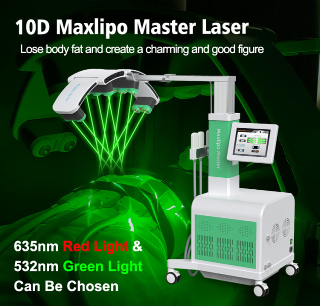 High quality 10D Maxlipo Laser 532nm Green Light Laser Fat Reduction Machine