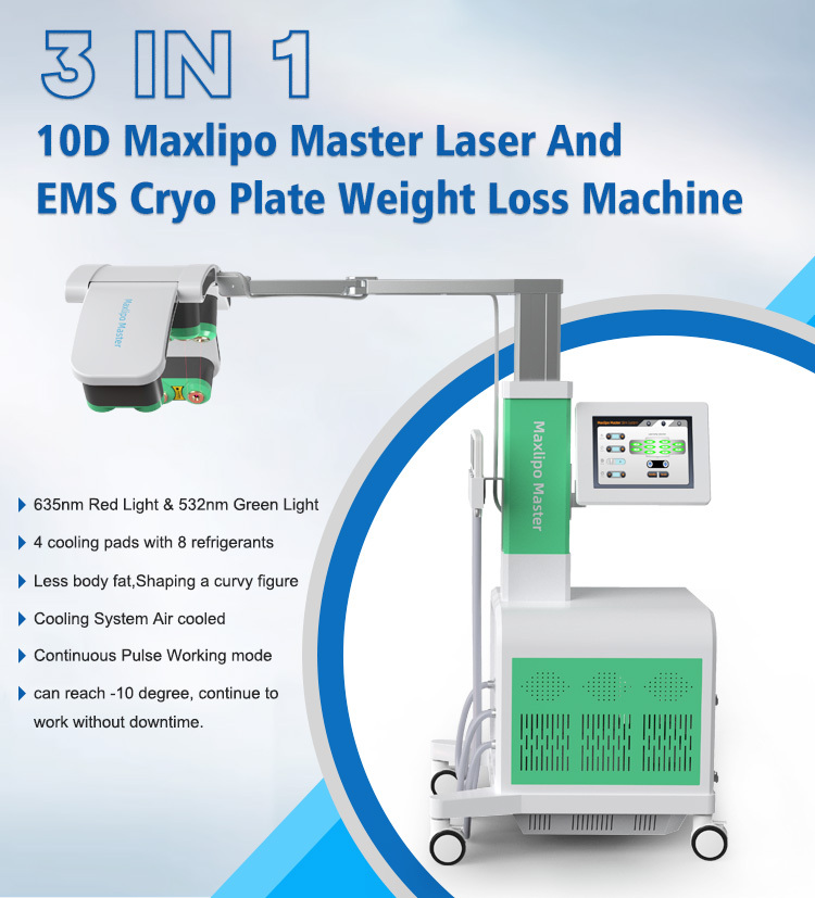 High quality 10D Maxlipo Laser 532nm Green Light Laser Fat Reduction Machine