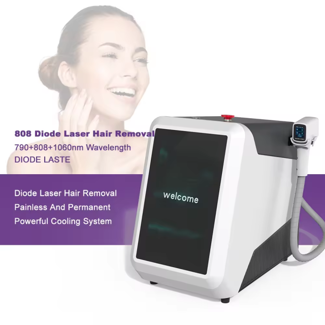 Portable Laser Hair Removal Machine 808nm 790nm 1060nm 3 Wavelength Diode Laser Hair Removal Machine