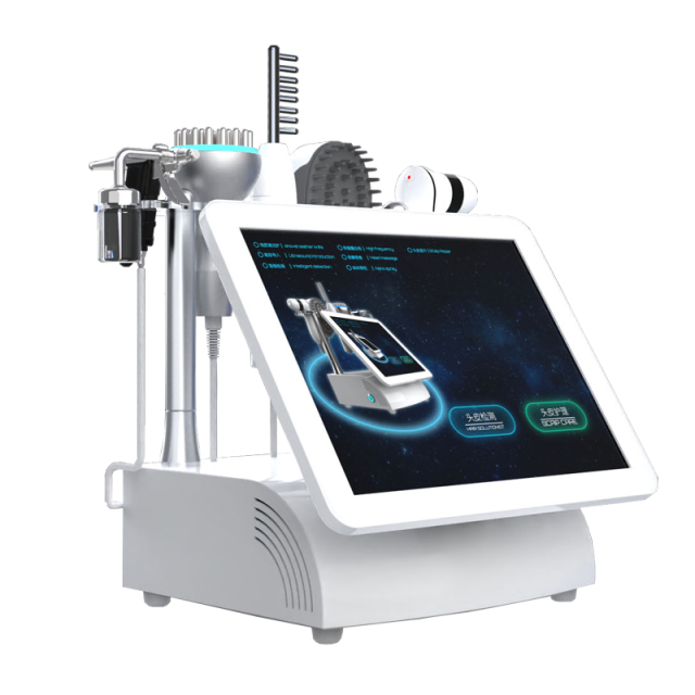 Multifunctional scalp analyzer hair care device