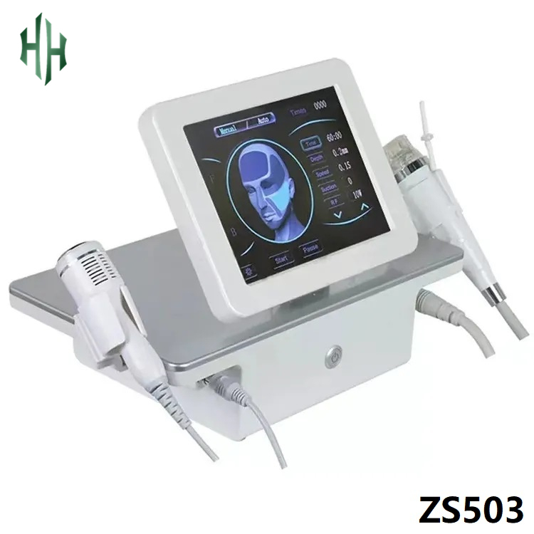 2 Handle Fractional RF Microneedle Machine