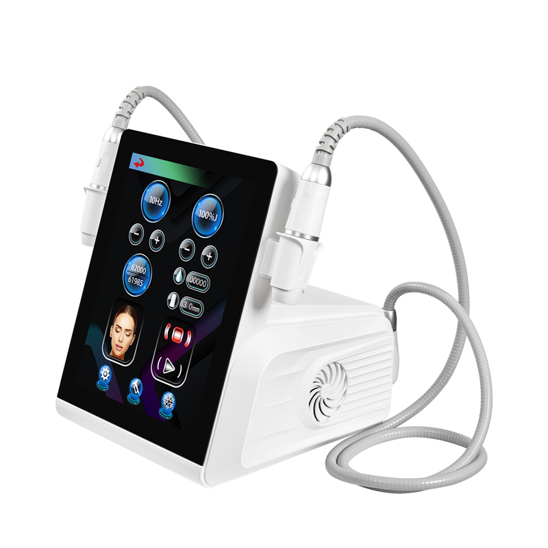 Dual handle Ice Hifu Ultrasonic Anti aging Firming Beauty Device