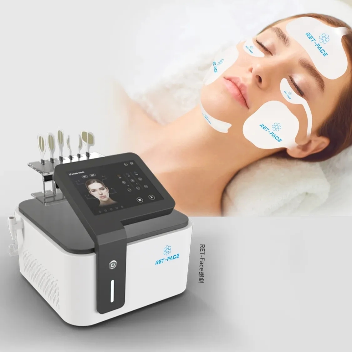 Newest Facial Skin Tightening Wrinkle Removal RF EMS Face Sculpting Machine