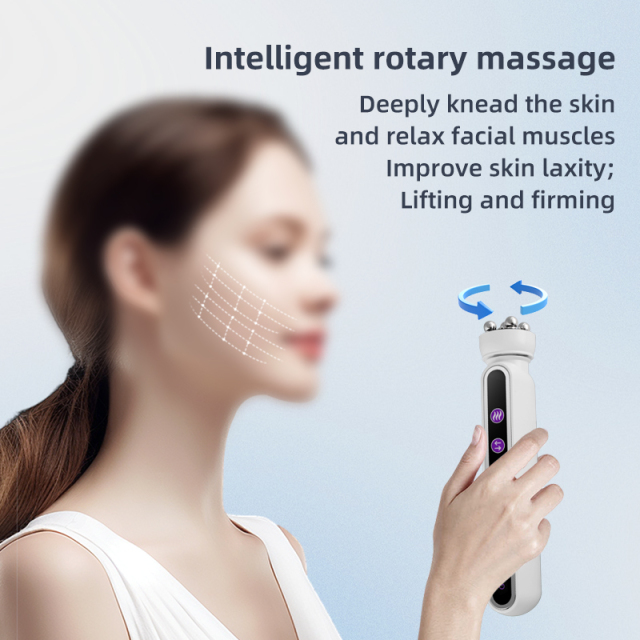 360 Rotating EMS Microcurrent Facial Care Lightening Skin Soothing Care Beauty Device