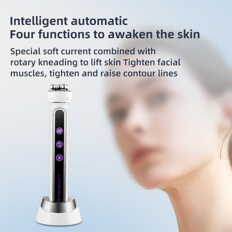 360 Rotating EMS Microcurrent Facial Care Lightening Skin Soothing Care Beauty Device