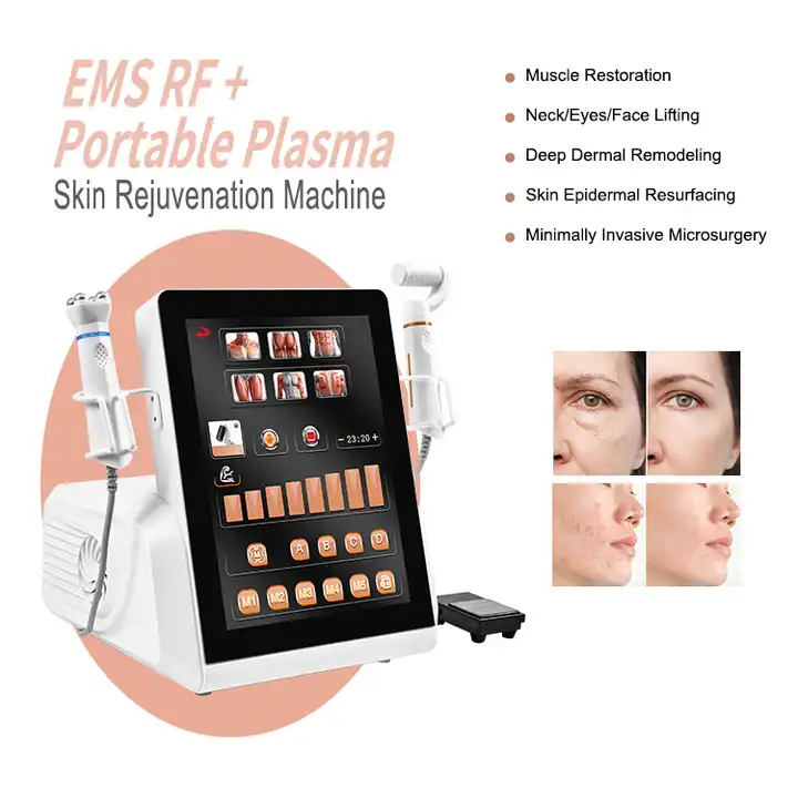 Plasma Acne Treatment Facial Skin Rejuvenation Deep Pore Cleaning Rf Ems Plasma Pen