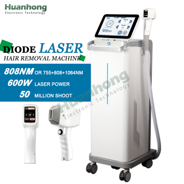 2025 New Arrival Vertical 600W High Power Painless Laser 808Nm Diode Laser Hair Removal Machine