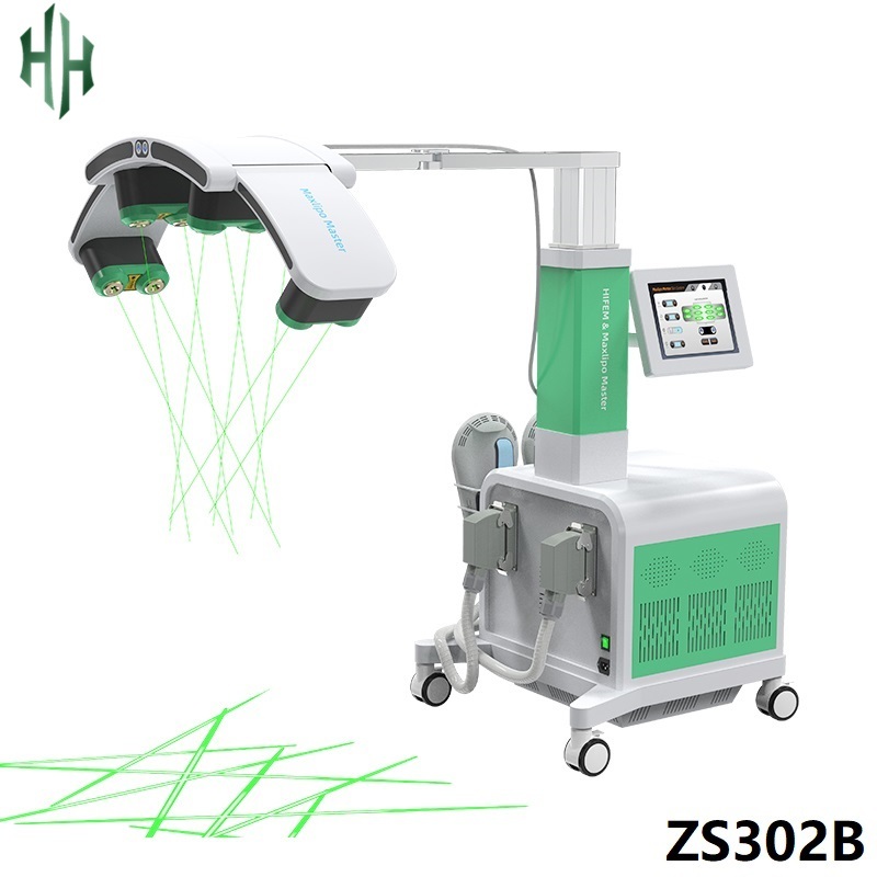 2 in 1 Body Slimming Machine EMS Sculpt Slimming Machine 532nm Diode 10D Laser Slimming Machine