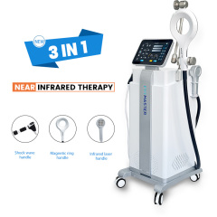 Latest 3 in 1 Physiotherapy Pemf Laser Shockwave Therapy Machine