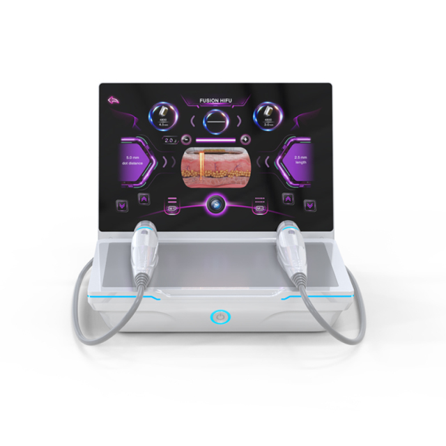 Portable 2 Handle High-Intensity Focused Ultrasound Hifu Machine