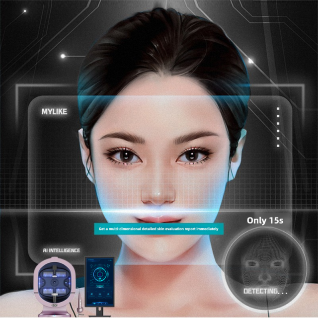 Professional 3d Skin Test Facial Scanner Analyzer