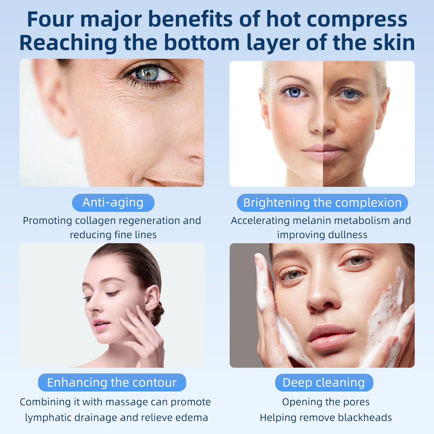 Bianstone Improving Microcirculation Hot Compress and Soothing and Shrinking Pores Cold Compress