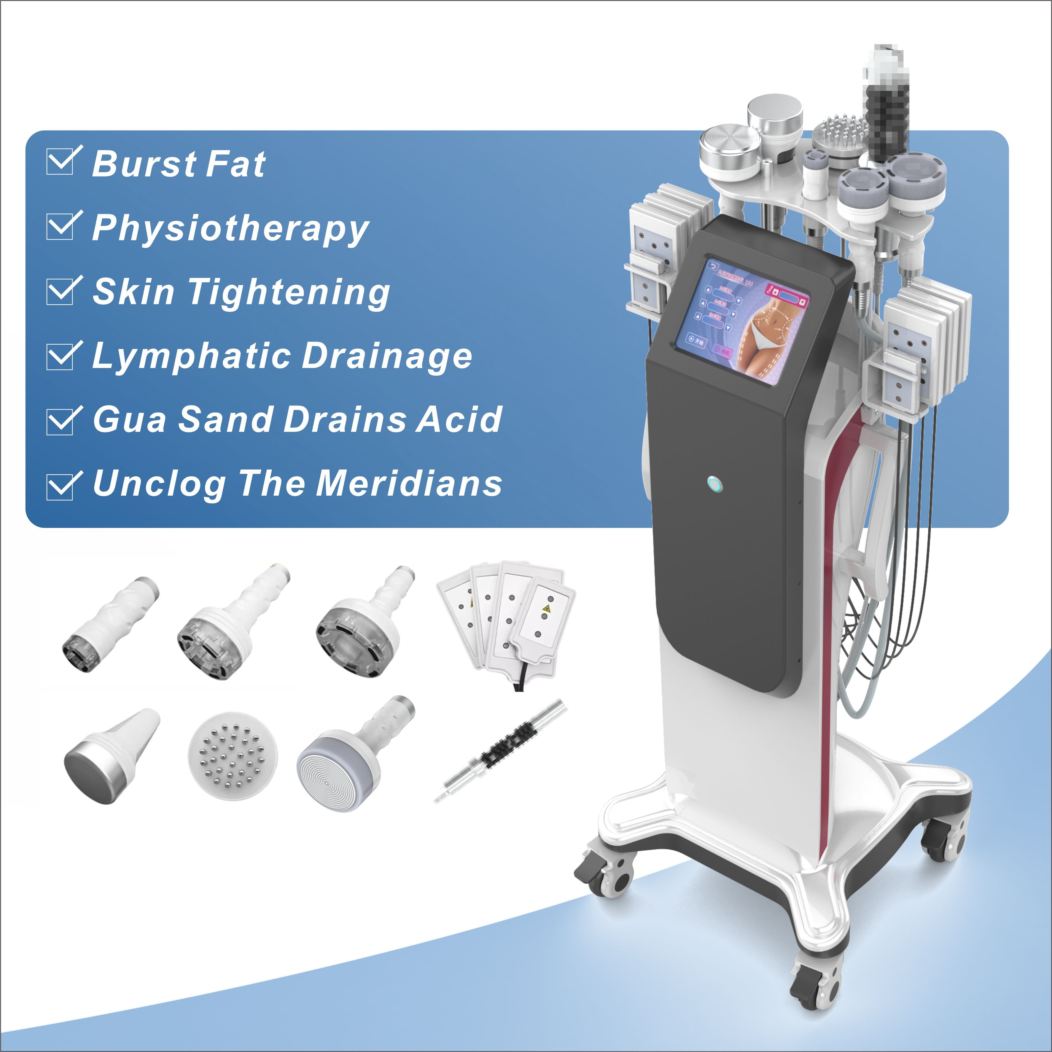 8 in 1 vacuum roller slimming machine
