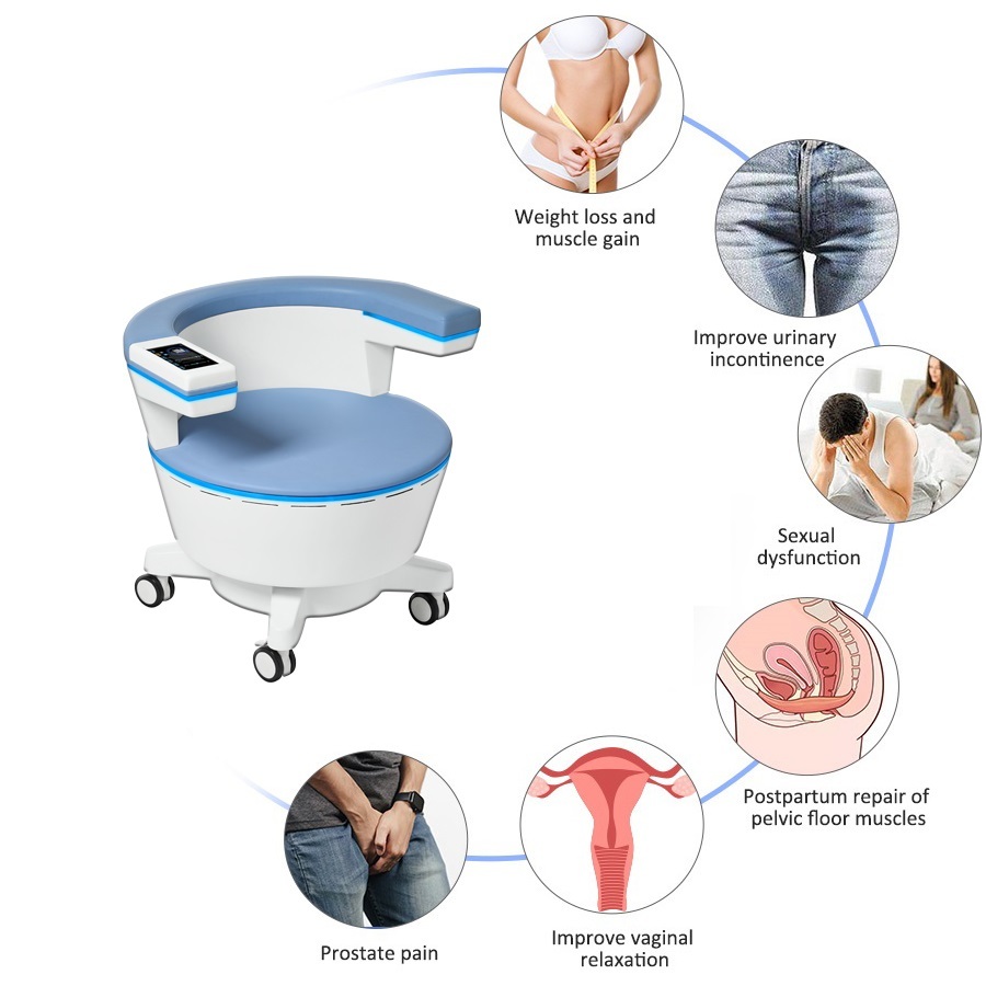 7 Tesla Sex Happy Chair EMS Pelvic Floor Muscle Repair Chair Improving Sexual Life EMS Chair