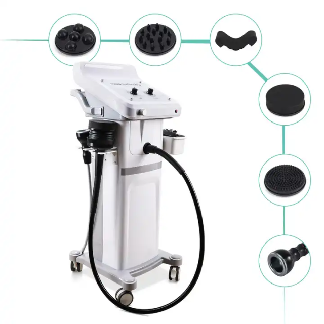 High Quality 2 Handle 6 Head 8G Vibration Massager Body Vacuum Vibration Massage Machine