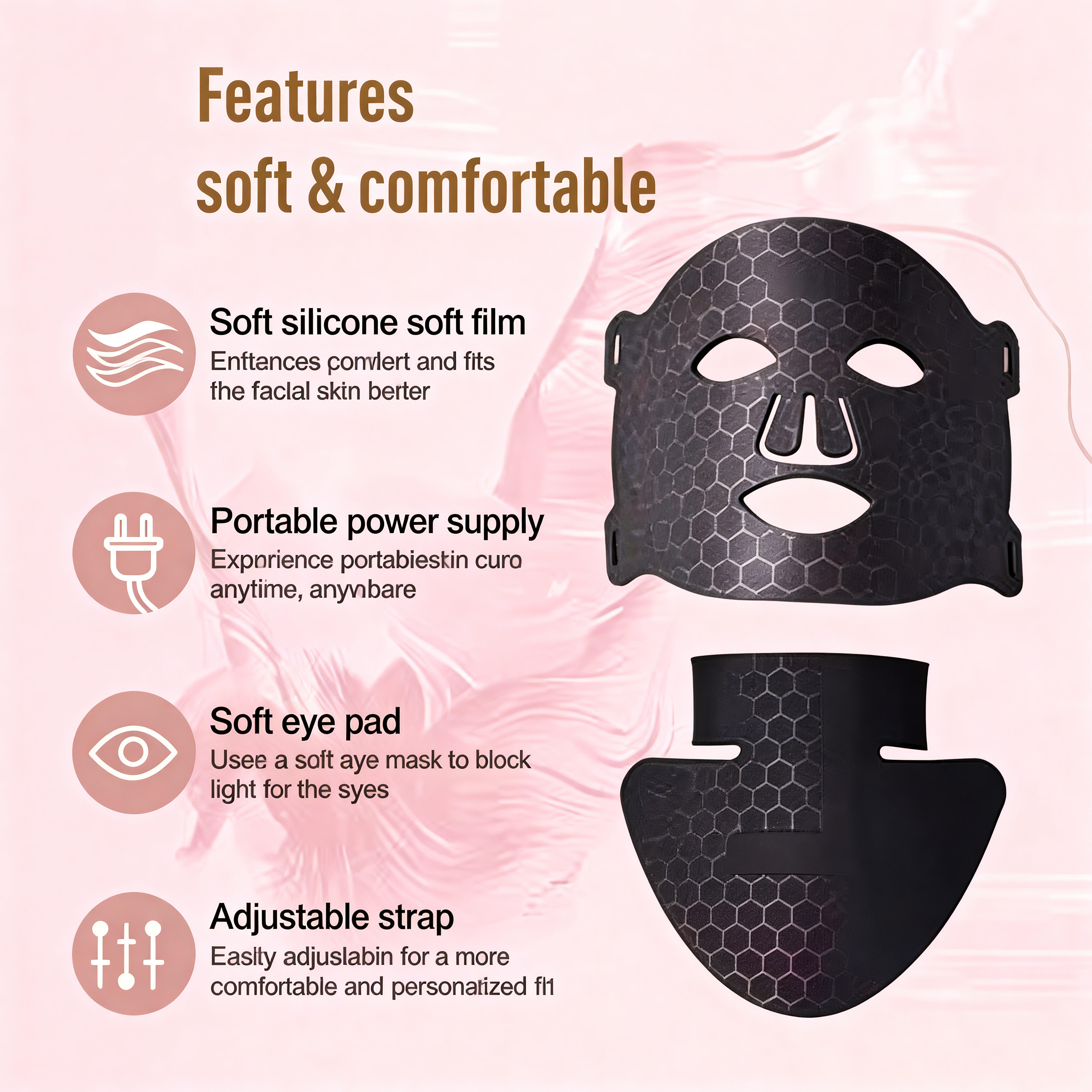 Silicone LED Mask