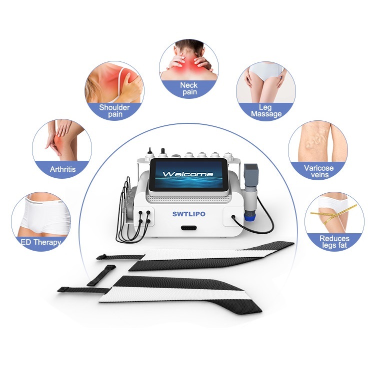 2026 New Arrival Multifunctional Combination Eswt Shockwave Ems Tens Therapy air Pressure Therapy 3 in 1 Physiotherapy Machine