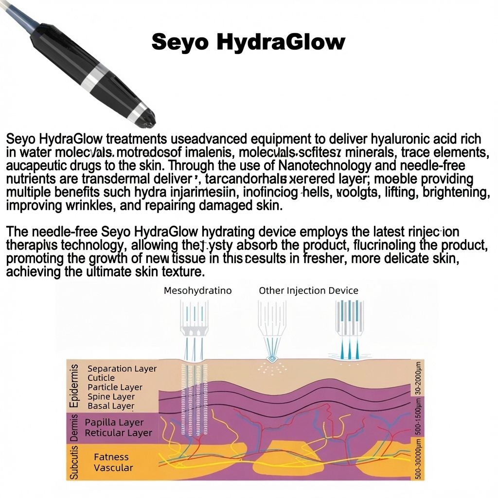 360° Rotating Spiral Technology 2 in 1 Hydrodermabrasion + TDA Needle-Free Transdermal Technology