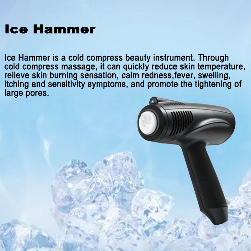 360° Rotating Spiral Technology 3 in 1 Hydrodermabrasion + Cryo Hammer + TDA Needle-Free Transdermal Technology