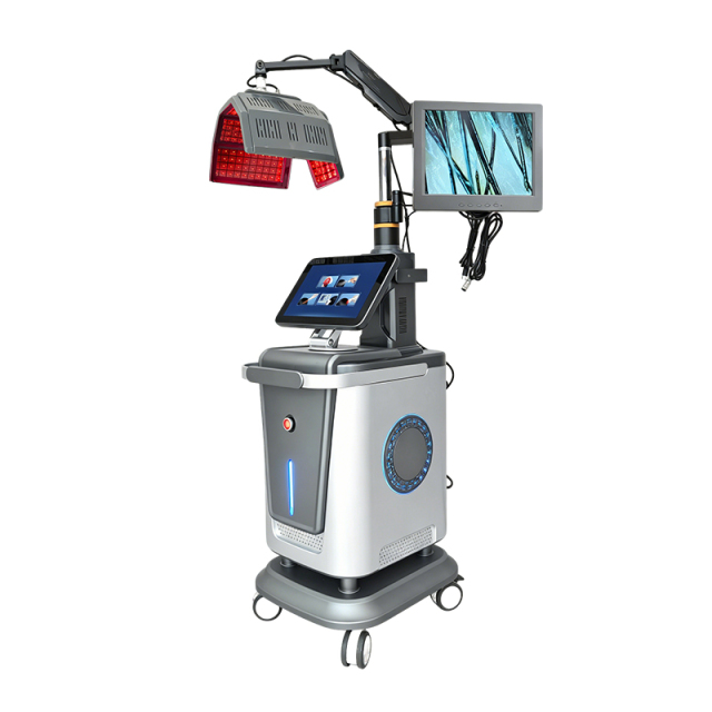 Professional 5 in 1 LLLT 650nm Laser Therapy Scalp Hair Loss Treatment