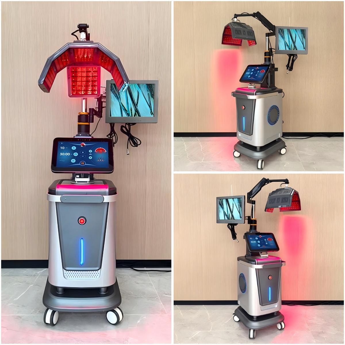 Professional 5 in 1 LLLT 650nm Laser Therapy Scalp Hair Loss Treatment