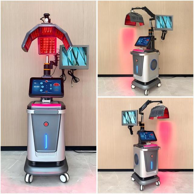 Professional 5 in 1 LLLT 650nm Laser Therapy Scalp Hair Loss Treatment