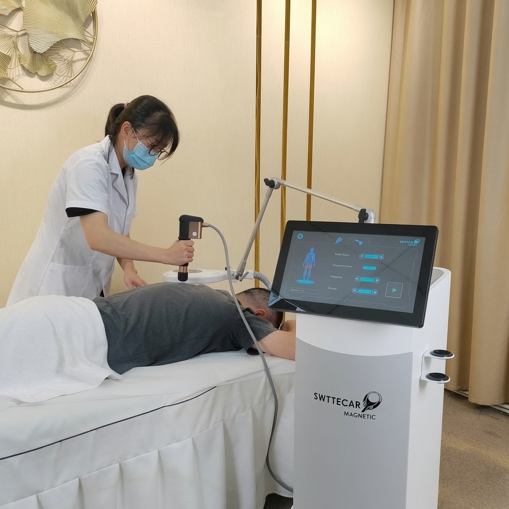 2 in 1 PEMF Pulse Magnetic Therapy + Shockwave Therapy Physiotherapy Machine
