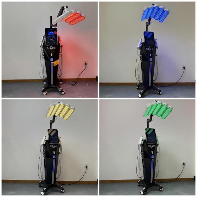 Multifunctional Hydro Face Lifting Machine 960 Lamp Beads Led Therapy 10 in 1 Wrinkle Removal Skin Rejuvenation Device