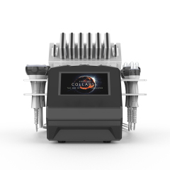 Newest 5 Handle 80khz Cavitation Vacuum RF Slimming Machine With Diode Laser Pads