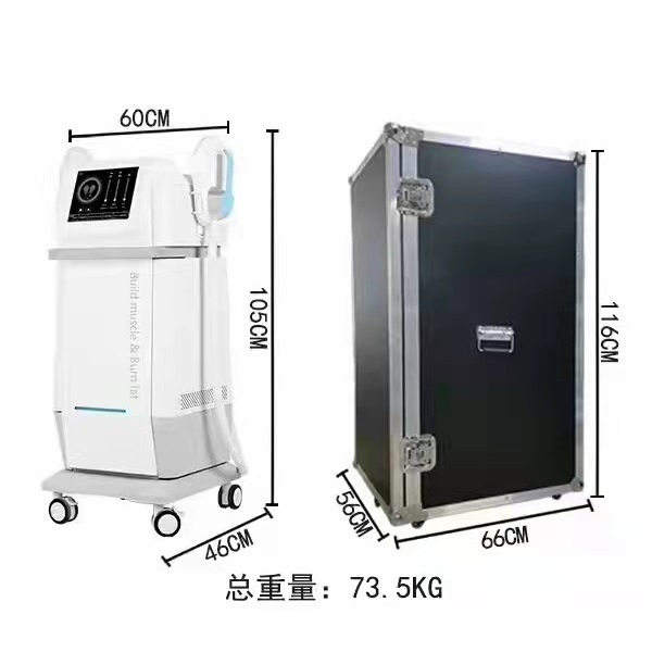 High Effective 2 Handle Body Weight loss Muscle Building Ems Sculpting Machine