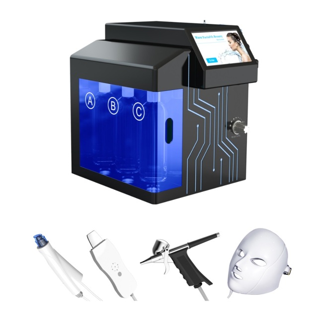 4 in 1 Portable Skin Care Auqa Facial Machine Hydra Water Facial Dermabrasion Device