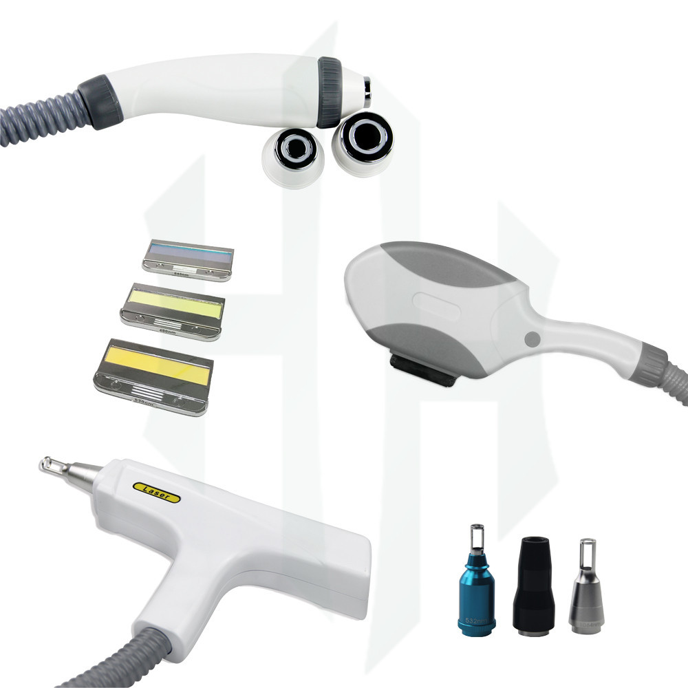 Hot selling 3 in 1 IPL Hair removal Machine With Nd yag laser And RF Handle