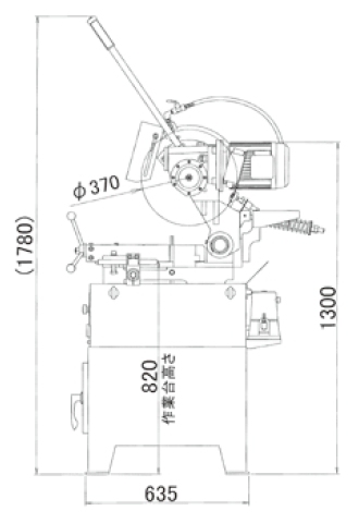 Size of versatile precision metal cutting machine with bench