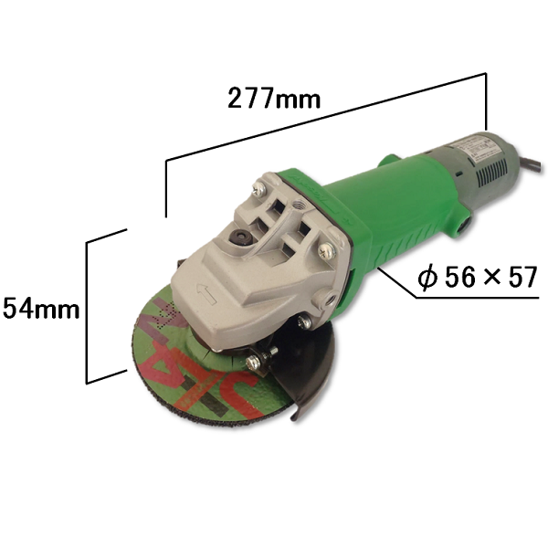 Size of High-performance Portable Angle Grinder (HDR-1000R/1000RL) 