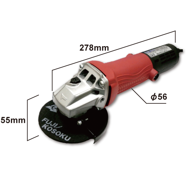 Size of Powerful and Reliable Angle Grinder (HD-1000) 