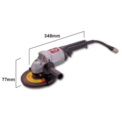 Size of High Frequency Angle Grinder (HGC-418)