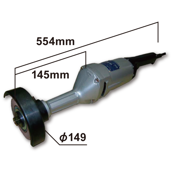 Size of High Frequency Straight Grinder (HIC-603)