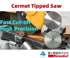 La scie à métaux FUJI coupe un tube en acier