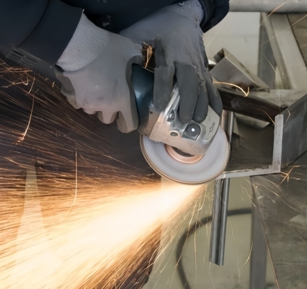 Portable Angle Grinder (HSD-100A) for cutting operation