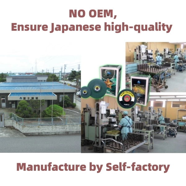 Fuji Grinding Wheel undergoing quality inspection