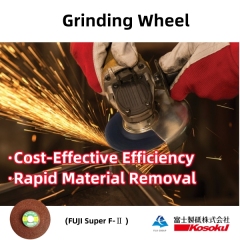 Grinding Work on one steel plate with FUJI Super F2 grinding discs